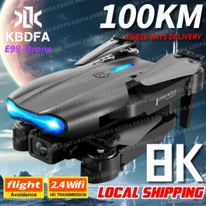 PRO Drone with Flash  4K Dual Camera WIFI Obstacle Avoidance