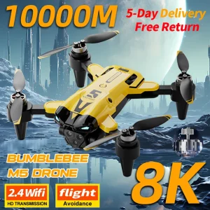 M5 Drone 8K Professional Triple Camera Brushless Motor Optical Flow Positioning