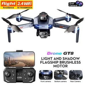 professional drone Three Camera Obstacle Avoidance Brushless Motor Foldable