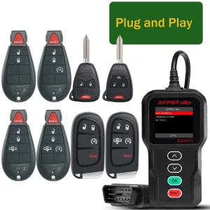 Remote Key fob and Programmer tool For 2007-2017 Dodge Ram 1500 2500 3500