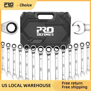 14 Piece Non-Adjustable Ratchet Wrench Set 6-19mm