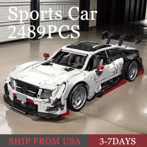 2489PCS 1:10 Scale Racing Car Model Building Blocks